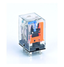 Промежуточное реле 2 конт. с LED инд. и TEST функ. 5А 12В DC ПР-102