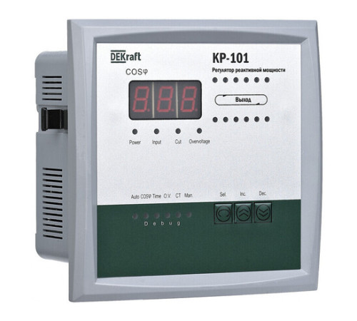 Регулятор реактивной мощности 380В, 4 ступеней, КР-101 DEKraft
