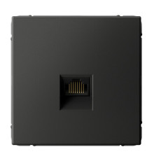 Розетка компьютерная RJ45 Systeme Electric ARTGALLERY, скрытый монтаж, базальт, GAL001486