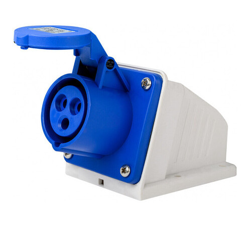 Розетка стац. 2Р+РЕ 32А 220В IP44 РС-103