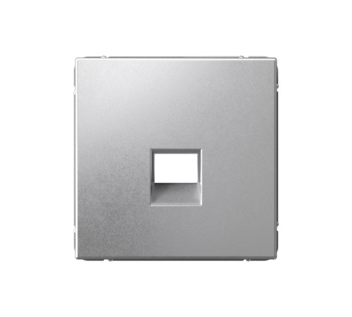 Накладка на розетку компьютерную RJ45 Systeme Electric ARTGALLERY, скрытый монтаж, алюминий