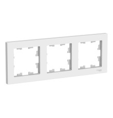 Рамка 3 поста Systeme Electric ATLASDESIGN, белый