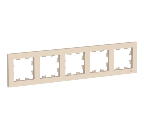 Рамка 5 постов Systeme Electric ATLASDESIGN, бежевый