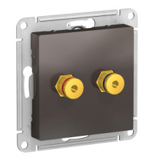 Аудио-розетка Systeme Electric ATLASDESIGN, мокко