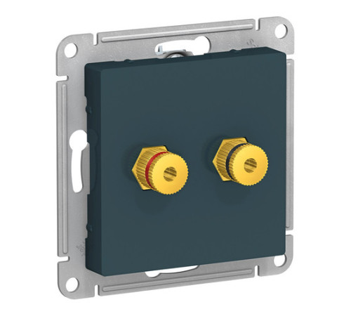 Аудио-розетка Systeme Electric ATLASDESIGN, изумруд