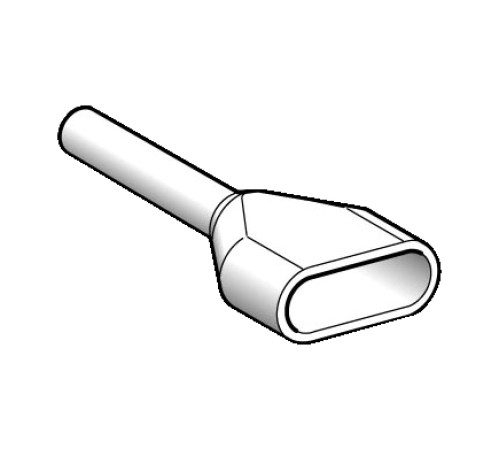 НАКОНЕЧНИК ДЛЯ ОДНОВРЕМЕННОГО МОНТАЖА ДВУХ ПРОВОДОВ 0,5ММ2 БЕЛЫЙ, УП 1000 ШТ