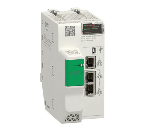 M580 ЦПУ уровень 5, ОЗУ 24 MB, DIO+RIO (до 31 ст. X80+Quantum IO)