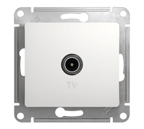 Розетка TV Systeme Electric GLOSSA, оконечная, белый
