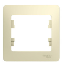 Рамка 1 пост Systeme Electric GLOSSA, бежевый
