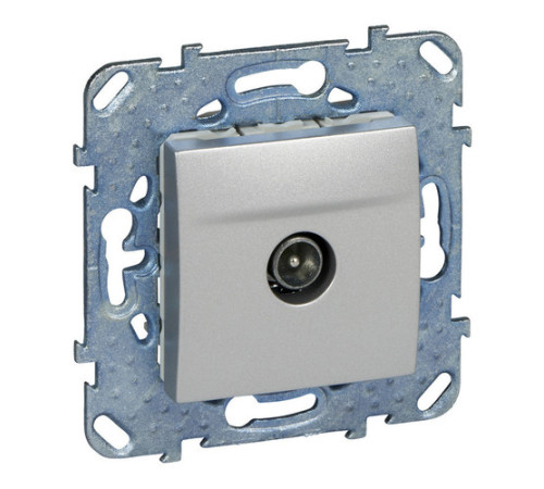 Розетка TV Schneider Electric, проходная, алюминий