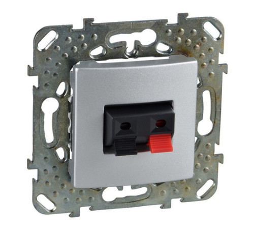 Аудио-розетка Schneider Electric UNICA TOP, алюминий