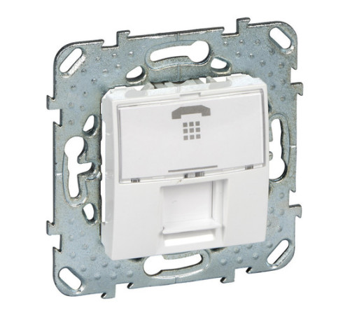 Розетка телефонная 1xRJ12 Schneider Electric UNICA, белый