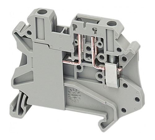 КЛЕММНИК ВИНТОВОЙ С ДЕРЖАТЕЛЕМ КАРТРИДЖА, СЕЧЕНИЕМ ПРОВОДА 4ММ2, 2 ТЧК ПОД