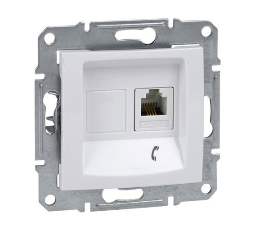 Розетка 1xRJ11 Schneider Electric SEDNA, белый