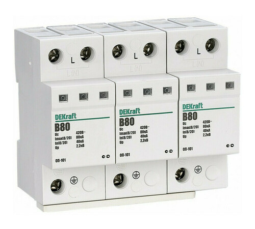 Ограничитель перенапряжений 3P 80кА B 420В ОП-101