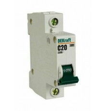 Автоматический выключатель DekRaft ВА-101, 1 полюс, 25А, С, 4,5 кА