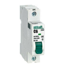 Автоматический выключатель DekRaft ВА-103 NEW, 1 полюс, 6А, С, 6 кА