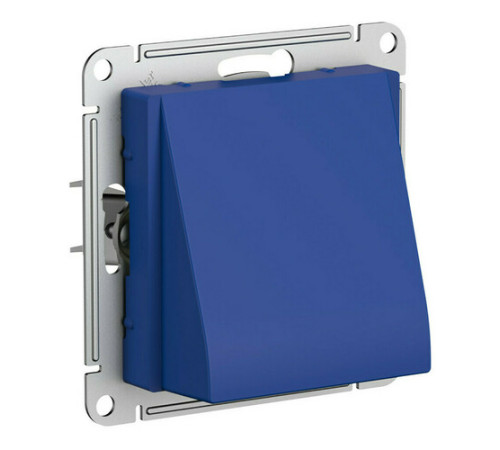 Вывод кабеля Systeme Electric ATLASDESIGN, скрытый монтаж, аквамарин, ATN001199