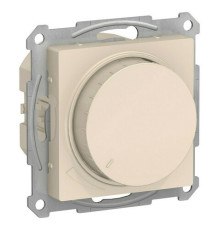 Светорегулятор (диммер) 10-400 Вт/ВА, для LED 3-150 Вт/ВА поворотно-нажимной, ATLASDESIGN, бежевый