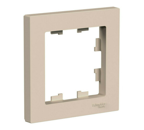 Рамка 1 пост Systeme Electric ATLASDESIGN, горизонтальная, песочный, ATN001201