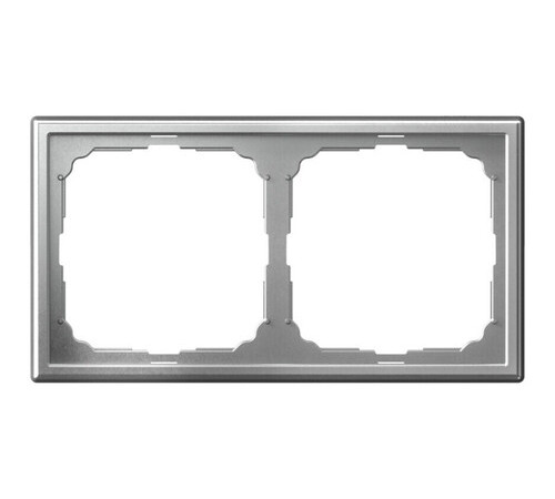 Рамка 2 поста Systeme Electric ARTGALLERY, алюминий