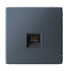 Розетка компьютерная RJ45 Systeme Electric ARTGALLERY, скрытый монтаж, грифель, GAL000786