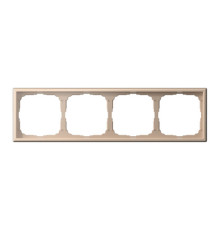 Рамка 4 поста Systeme Electric ARTGALLERY, песочный, GAL001204