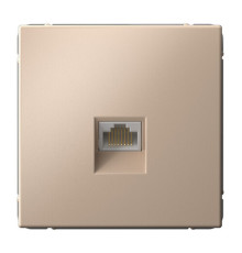 Розетка компьютерная RJ45 Systeme Electric ARTGALLERY, скрытый монтаж, песочный, GAL001286