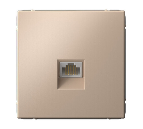 Розетка компьютерная RJ45 Systeme Electric ARTGALLERY, скрытый монтаж, песочный, GAL001286