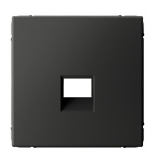 Накладка на розетку информационную Systeme Electric ARTGALLERY, скрытый монтаж, базальт, GAL001484