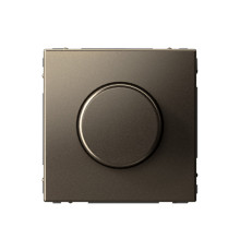 Светорегулятор (диммер) 10-400 Вт/ВА, для LED 3-150 Вт/ВА поворотно-нажимной, ARTGALLERY, мокко