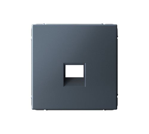 Накладка на розетку информационную Systeme Electric ARTGALLERY, скрытый монтаж, грифель, GAL000784