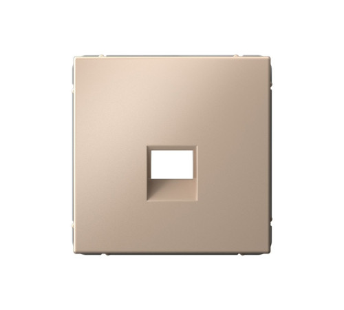 Накладка на розетку информационную Systeme Electric ARTGALLERY, скрытый монтаж, песочный, GAL001284