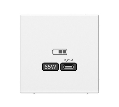 Розетка USB type C Systeme Electric ARTGALLERY, скрытый монтаж, лотос, GAL001327