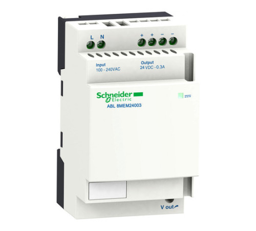 Блок питания ABL8 1-фазный (вход: AC100-240V/DC120-250 выход: DC24V 1.2A)