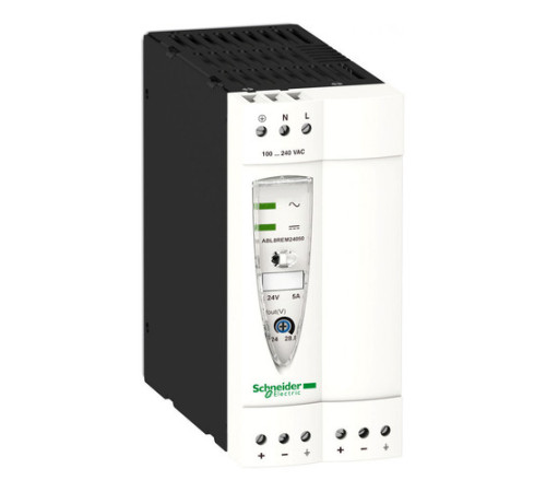 Блок питания ABL8 1-фазный вход: AC100-240V/DC120-250 выход DC24V 5A