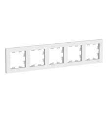 Рамка 5 постов Systeme Electric ATLASDESIGN, белый