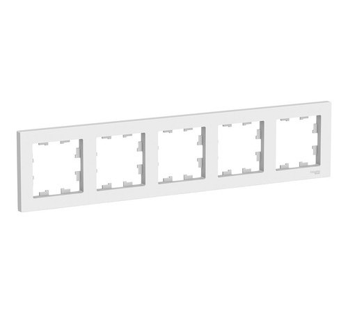 Рамка 5 постов Systeme Electric ATLASDESIGN, белый