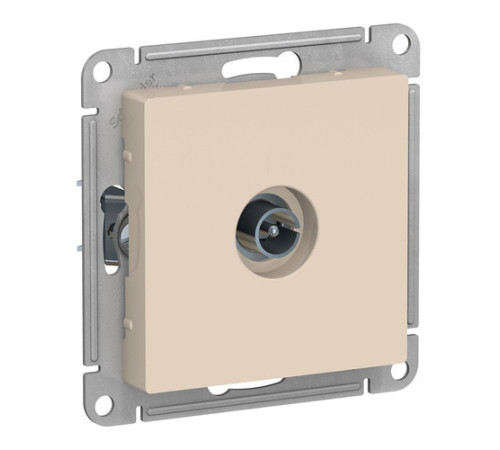 Розетка TV Systeme Electric ATLASDESIGN, одиночная, бежевый