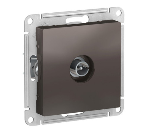 Розетка TV Systeme Electric ATLASDESIGN, одиночная, мокко