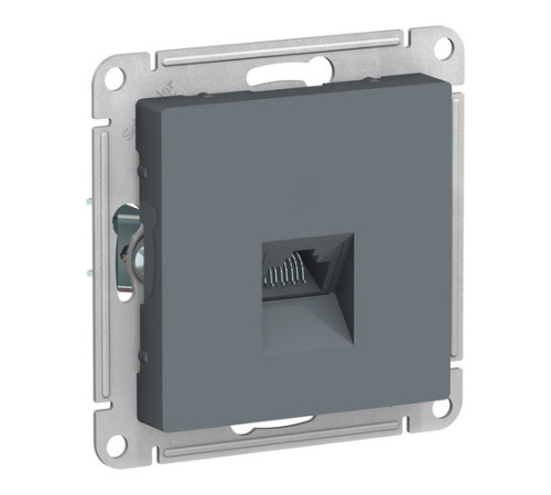 Розетка компьютерная 1xRJ45 Cat.5 Systeme Electric ATLASDESIGN, грифель