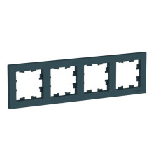 Рамка 4 поста Systeme Electric ATLASDESIGN, изумруд