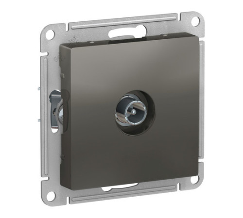 Розетка TV Systeme Electric ATLASDESIGN, оконечная, сталь