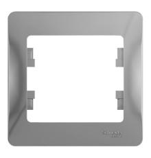 Рамка 1 пост Systeme Electric GLOSSA, алюминий