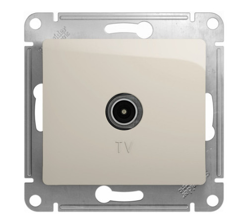 Розетка TV Systeme Electric GLOSSA, одиночная, молочный