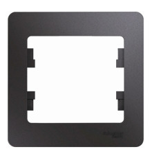 Рамка 1 пост Systeme Electric GLOSSA, графит