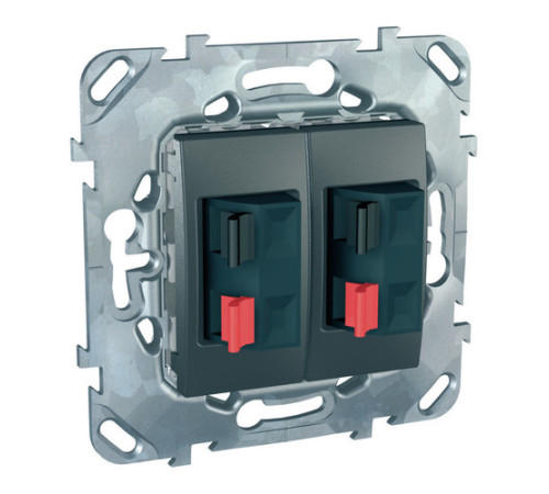 Аудио-розетка Schneider Electric UNICA TOP, графит