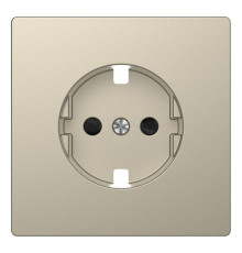 Накладка на розетку Schneider Electric MERTEN D-LIFE, с заземлением, со шторками, сахара