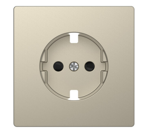 Накладка на розетку Schneider Electric MERTEN D-LIFE, с заземлением, со шторками, сахара