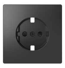 Накладка на розетку Schneider Electric MERTEN D-LIFE, с заземлением, со шторками, антрацит
